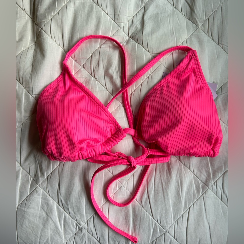 Pink Triangle Target Bikini Top - Picture 3 of 6